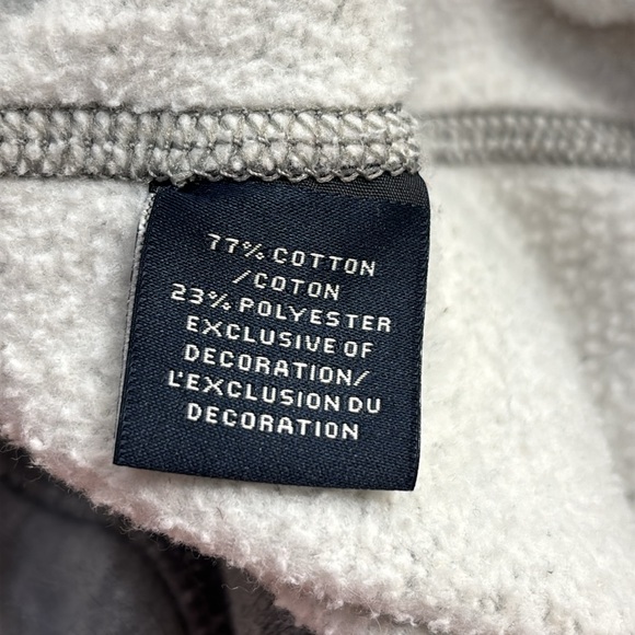 Abercrombie & Fitch Women's Gray Zip-Up Distressed Hoodie with 1892 Patch XL - Picture 9 of 10